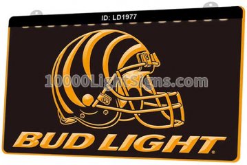 LD1977 Cincinnati Bengals AFC NFL Helmet Sports Bud Light