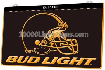 LD1978 Cleveland Browns AFC NFL Helmet Sports Bud Light