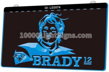 LD2074 New England Patriots AFC NFL Sports Brady 12