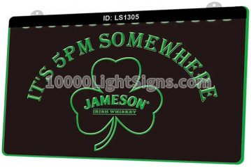 LS1305 Its 5 Pm Somewhere Shamrock Jameson