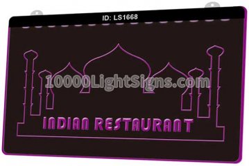 LS1668 Indian Restaurant Cafe Food