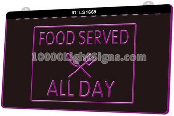LS1669 Food Served All Day Cafe Restaurant