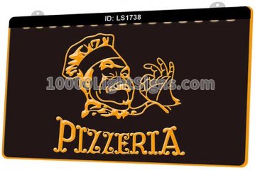 LS1738 Pizzeria Cafe Enseigne Lumineuse