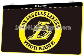 LD3150 Los Angeles Lakers LAL NBA Sports Your Name
