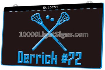 LD3279 Crossed Lacrosse Derrick 72