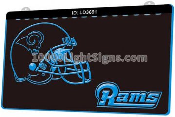 LD3691 Los Angeles Rams NFC NFL Helmet Sports