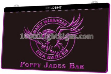 LD3947 Manly Warringah Sea Eagles Poppy Jades Bar