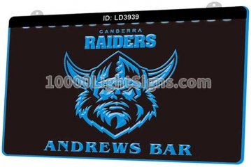 LD3939 Canberra Raiders Football Sports Andrews Bar