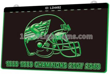 LD4492 Saskatchewan Roughriders Helmet Canadian Football Sports