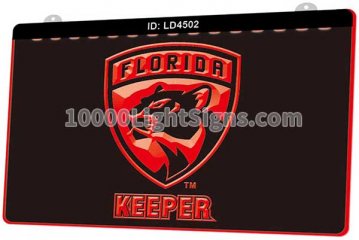 LD4502 Florida Panthers FLA NHL Sports Ice Hockey Keeper
