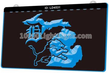 LD4531 Detroit Red Wings Detroit Tigers Winged