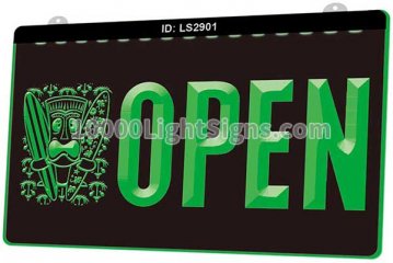 LS2901 Surf Tiki Bar Mask Tree Open