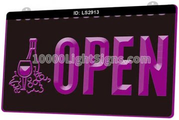 LS2913 Bar Beer Wine Pub Club Open
