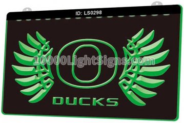 LS0298 Oregon Ducks Football Sports