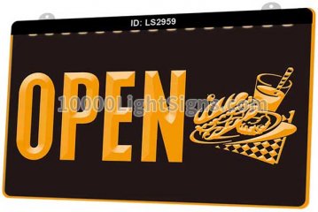 LS2959 Pizza Drink Beer Bar Open