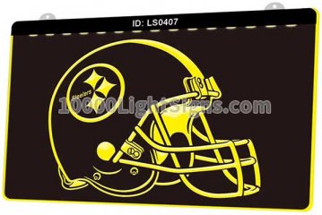 LS0407 Pittsburgh Steelers Helmet Sports