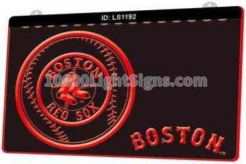 LS1192 B Boston Red Sox Baseball Bar