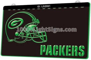 LS2061 Green Bay Packers NFC NFL Helmet Sports