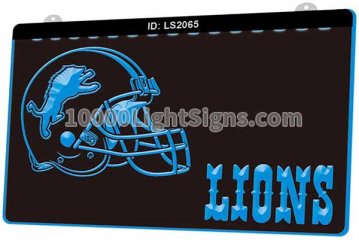 LS2065 Detroit Lions NFC NFL Helmet Sports