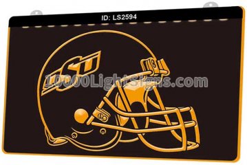 LS2594 OSU Oklahoma State University Football Helmet