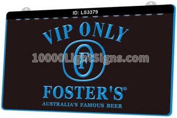 LS3379 Fosters Beer Vip Only Bar