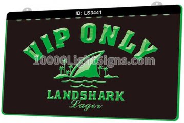LS3441 Landshark Lager Beer Vip Only Bar