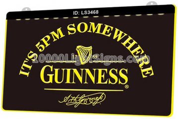 LS3468 Its 5 Pm Somewhere Guinness