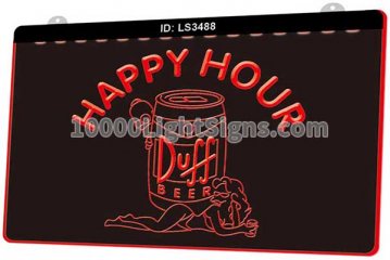 LS3488 Duff Beer Bar Happy Hour