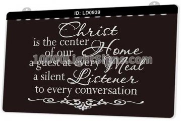 LD0939 Christ is The Center of Our Home a Guest at Every Meal a Silent Listener to Eery Conversation
