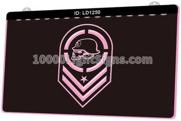 LD1250 Metal Mulisha Badge Skull