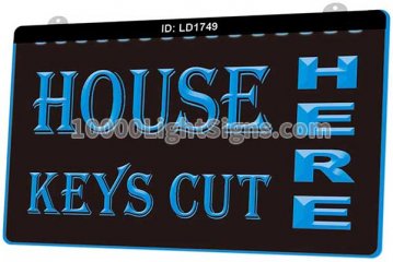 LD1749 House Keys Cut Here
