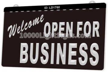 LD1760 Welcame Open For Business