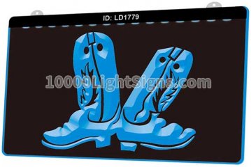 LD1779 Cartoon Cowboy Boots