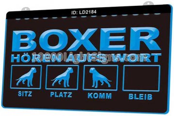 LD2184 Boxer Horen Aufs Wort Sitz Platz Komm Bleib