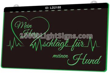 LD2188 Mein Herg Schlagt Fur Meinen Hund