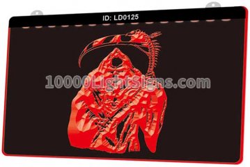 LD0125 Horrifying Grim Reaper Tattoo