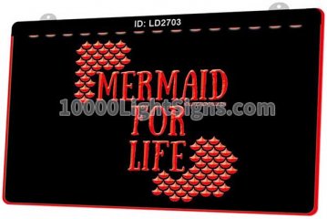 LD2703 Mermaid For Life Nautical wheeler
