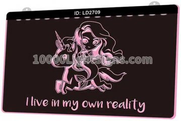 LD2709 Unicorn I Live In My Own Reality