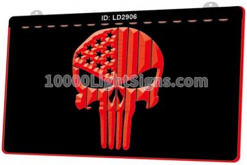 LD2906 Punisher Flag Hitch USA
