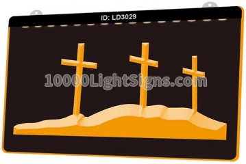 LD3029 Jesus Cross Crucified God