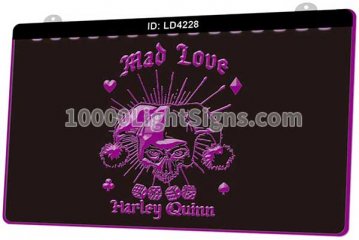 LD4228 Dice Skull Mad Love Harley Quinn