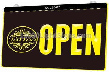 LS0625 Open Tattoo Art Shop Body Bar