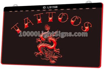 LS1168 Tattoo Dragon Chinese Shop Art