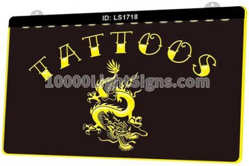 LS1718 Tattoo Dragon Chinese