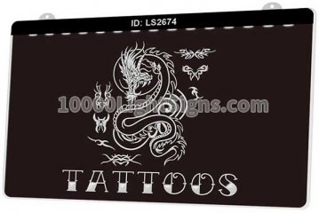 LS2674 Tattoos Dragon