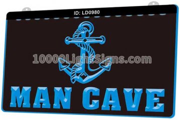 LD0980 US Navy Anchor Rope Man Cave