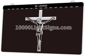 LD3433 Christian Cross Jesus
