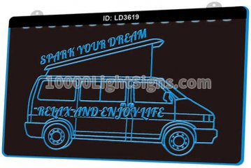 LD3619 Spark Your Dream Relax And Enjoy Life Car Van