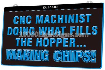 LD3663 CNC Machinist Making Chips