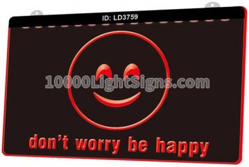 LD3759 Smile Face Dont Worry Be Happy